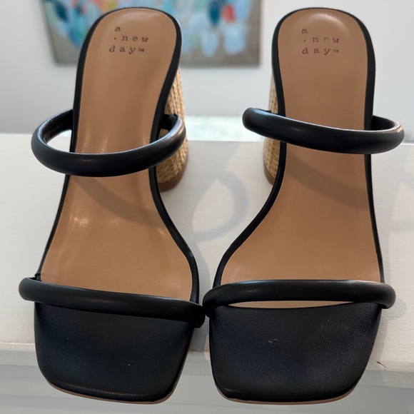 a new day Black and Tan Heeled Sandals - Picture 2 of 4